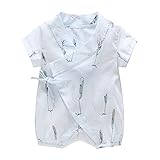 ALLAIBB 浴衣 甚平 新生児 ロンパース 夏 半袖 女の子 かわいい 花火大会 ギフト 0-18M size 66 (葉子)