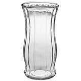 Flower Rose Glass Vase Decorative Centerpiece For Home or Wedding (Fits Half Dozen Roses) by Royal I