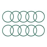 uxcell フッ素ゴムOリング FKMシールガスケット グリーン 機械プラム用 外径23 mm 内径20 mm 幅1.5 mm 10個入
