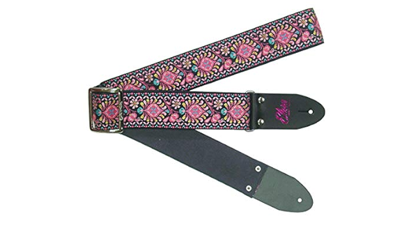 日本最大級 ギターストラップ 新品 Ks Elara Ultrasuede Pink Queue Peacock Straps ストラップ