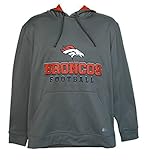 Denver Broncosフットボール大人用XLフード付きスウェットシャツ