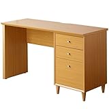 INAPP パソコンデスク ワークデスク 木製 北欧 引き出し チェスト一体型 SIK1117 ナチュラル