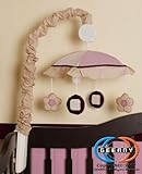 GEENNY Musical Mobile For Boutique Baby Girl Artist 13 PCS Crib Bedding Set by GEENNY [並行輸入品]