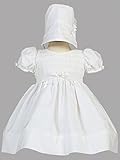 Lito 新生児コットンセレモニードレス Natalie 帽子付 退院着 お宮参り 写真撮影 Natalie (3-6ヶ月)