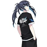 MZYSTJ ブラック ロックシューター 黒衣マト 印象Tシャツ コスプレ衣装 男女兼用 春夏服