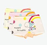 ツバメ--屋　可愛い 女の子用下着 赤ちゃん用肌着 トランクス ボクサー 女児 子供パンツ 短パン 動物ソフト 3枚組 (XL)