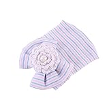 【YW】ベビー帽子新生児胎帽 乳幼児綿花造型帽 潮流新型ベビー用品 (パープル)