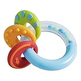 Haba NobbiシリコンTeether and Clutching Toy