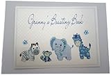 White Cotton Cards Granny's Boasting Book Photo Album (Tiny, Blue)
