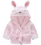 (ウミサト)ベビー バスタオル バスローブ アニマル 風呂 あがり プール 海(ウサギ)