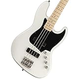 Squier by Fender エレキベース Contemporary Active Jazz Bass® HH, Maple Fingerboard, Flat White ソフトケース付き
