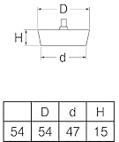 三栄水栓 【バス用ゴム栓】 54 H29F-54
