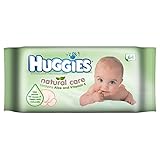 Huggies Natural Care Baby Wipes with Aloe & Vitamin E (64 per pack) ハギーズナチュラルケア赤ちゃんはアロエと（パックあたり64 ）ビ