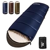 寝袋 冬用 CAMDOOR 【人工ダウン&2個連結可】 シュラフ ダウン シュラフ 冬用 6in1多機能 230T防水 1.8kg 2.2k