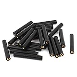 uxcell　絶縁支柱　M3　真鍮インサート　メネジ　8x50mm　ブラック　25個入り