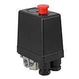 エアーコンプレッサー 圧力スイッチ 4ポート 空気 圧縮機 プレッシャースイッチ 上プル