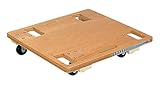 サカエ 台車 板台車 スタッキング仕様 木目 450×450×H85mm SD-450N
