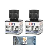 【2個セット】 タミヤ メイクアップ材シリーズ No.131 スミ入れ塗料 (ブラック) 40ml 模型用塗料 87131 おまけ付