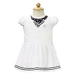 (アルマーニベビー) ARMANI BABY ベビー服 フレンチスリーブ ロンパース (ワンピース風) RXM045FWHT 6Mサイズ [並行輸入品]