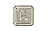 Architectural Mailboxes 3650SN-H Aluminum Satin Nickel Monogram - Letter "H" [並行輸入品]