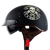 DGF ヘルメットバイクオートバイの男性と女性レトロハーフヘルメットサマープリンスヘルメットヘルメットヘルメットヘルメットフォーシーズンズユニバーサル (色 : B, サイズ さいず : XL)