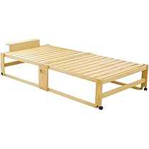Amazon｜折りたたみベッド すのこベッド ハイタイプ シングル KB