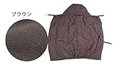 ウエストスナップ付き ダウンケープ (ドリドリ)doridori くま耳 ベビー はっ水 taki03 (ブラウン)