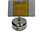 Drilax 3-3/8" Diamond Drill Bit Hole Saw Ceramic Porcelain Tile Glass Marble, Granite, Quartz Cuttin