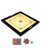 Allyスポーツキッズサイズ14インチCarrom Board with、コイン、Striker、4 mm by allygater