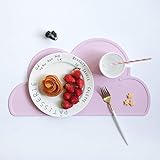 キッズ ランチョンマット 子供用 シリコン 可愛い 雲 ベビー テーブルマット 食事マット 撥水 丸洗い