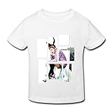 星 ２～６歳子供 男女兼用 半袖 ティー Tシャツ 韓国音楽バンドイケメン White 5-6 Toddler