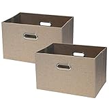 収納ケース 臭いなし カラーボックス対応 インナーボックス おもちゃ収納 衣類 雑誌 CD 小物入れ 2個セット (カーキ)