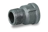 Everflow Supplies bmep0012ブラック可鍛性Extension Piece 1.25 Inch BMEP0114 1