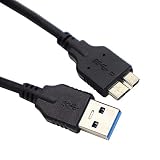 ViViSunUSB3.0マイクロケーブル(A-MicroB) 超高速アダプター ケーブル (black:0.2ｍ)