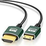Thsucords Mini HDMI - HDMIケーブル 0.3M、ウルトラスリム&フレキシブル HDMIミニケーブル 3D/4K@60Hz/18gbps/2160P/1080P