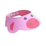 YideaHomeシャワー防水帽 シャンプーハット 子供用（ピンク）