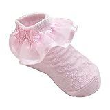 Zhhlinyuan 安定した品質 Hot ベビー Girls Comfortable Cotton Rich Frilly Lace Socks Princess Socks