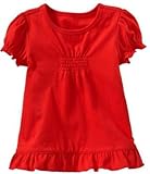 OLDNAVY（オールドネイビー）スモック Tシャツ 半袖 （赤色）【月齢：2歳・3歳・4歳】（並行輸入品） (2T（2歳）) [並行輸入品]