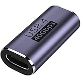 USB Type C 延長アダプタ【40Gbps高速データ転送&100W/5A急速充電& 8K@60Hz映像出力】タイプ USB-C Type C 延長コネクタ USB4メス 延長コード Thunderbolt 3、Mac Book Pro、Nint