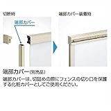 YKK ap　端部カバー　T120用　ルシアスフェンスF04型用　『アルミフェンス　柵』　2017年6月から新仕様 　カームブラック