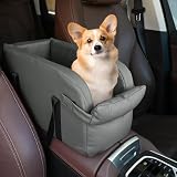 【2025年新登場】犬 ドライブボックス 車 ペットドライブボックス 犬シート車 アームレストボックス 助手席 飛び出し防止 Eppinn 小型犬 猫 車用 ベッド ドライブベッド カー用品 お出かけ おしゃれ 車載用 旅行 アウトドア 滑り止め (グレー)