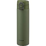 ピーコック 水筒 マグボトル カーキ 0.5L ステンレスボトル ロック可能なふた マグタイプ AKF-50 K
