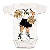 Purdue Boilermakers Heads Up 。Cheerleader Baby Onesie (新生児)