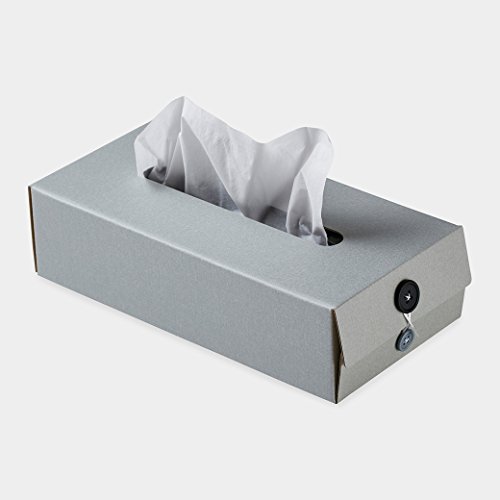 Button Tissue Box グレー