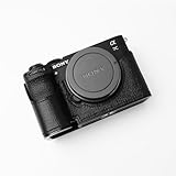 対応 Sony ソニー A7C Mark II α7C2 α7CR A7CR 専用 カメラケース カメラカバー カメラバッグ 本革 【Iborrys 純手作】銀付牛革本体+メタルベースプレート 2-in-1デザイン (ヤギ革ブルー)