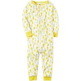 Carter's(カーターズ) 1ピースサンフィットフットレスコットンパジャマ イエロー ロンパース長袖 12ヶ月【並行輸入】