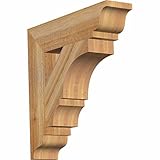 Ekena Millwork BKT04X18X18BOA01RWR Balboa Traditional Rough Bracket, 4 Width x 18 Depth x 18 Height,
