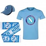 SSCナポリ究極ファンTシャツ、スカーフ&キャップギフトセット L