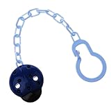 Baosity 全４色　幼児のおしゃぶり　ホルダー　おしゃぶり　チェーン　可愛い　レディバグの型　約22cm - 青