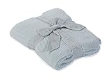 【メッセージカード付】 ベアフットドリームス ブランケット CozyChic Lite Blanket ベビーブランケット 出産祝い ひざ掛け ベビー ひざかけ ギフト対応 （Blue ）